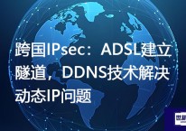 跨国IPsec：ADSL建立隧道，DDNS技术解决动态IP问题？？？解决方案//世耕通信全球办公专网