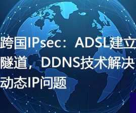 跨国IPsec：ADSL建立隧道，DDNS技术解决动态IP问题？？？解决方案//世耕通信全球办公专网