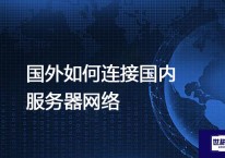 国外如何连接国内服务器网络？？？解决方案//世耕通信全球办公专网