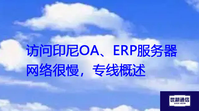 访问印尼OA、ERP服务器网络很慢，专线概述？？？解决方案//世耕通信全球办公专网