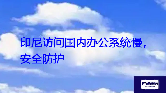 印尼访问国内办公系统慢，安全防护？？？解决方案//世耕通信全球办公专网