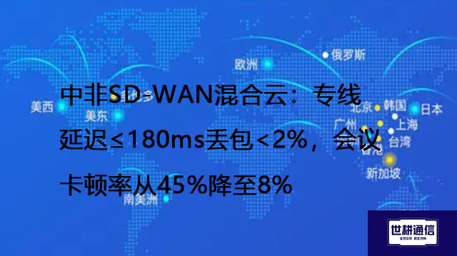 中非SD-WAN混合云：专线延迟≤180ms丢包